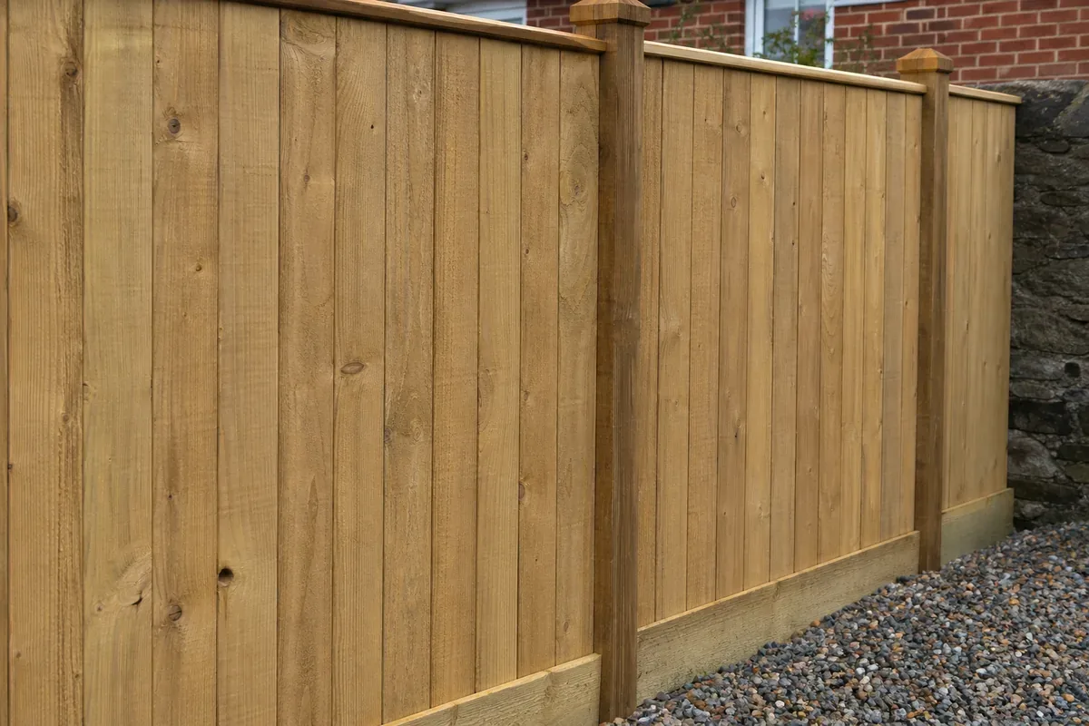 Closeboard wooden fencing installed in Huddersfield
