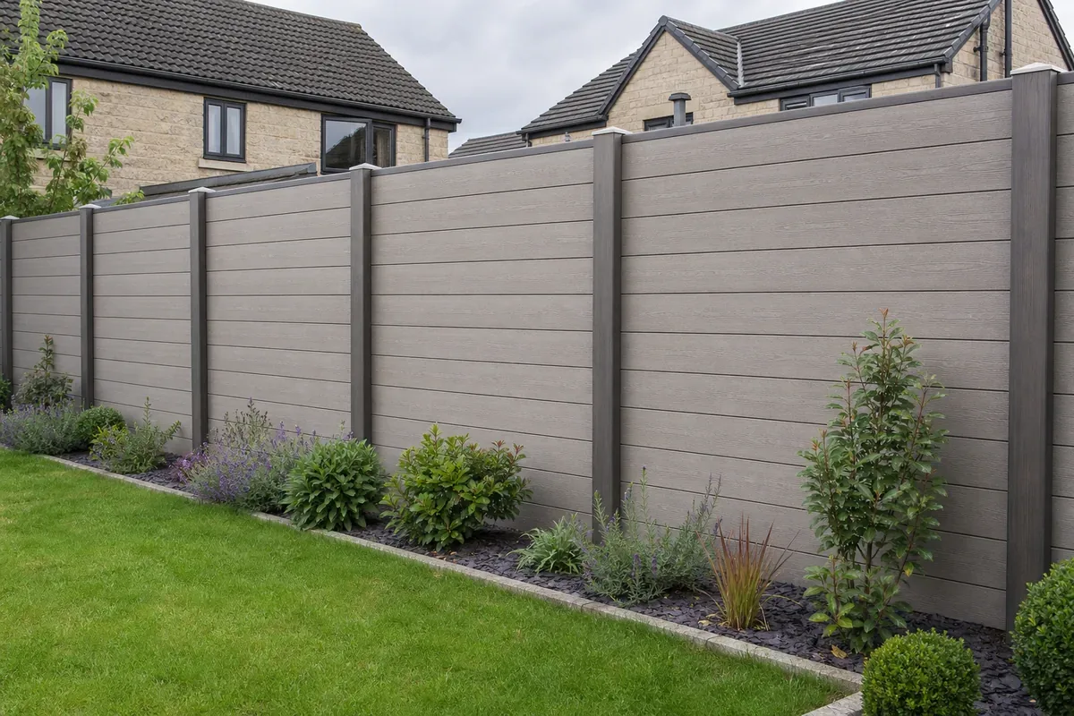 Low maintenance composite fencing in Huddersfield